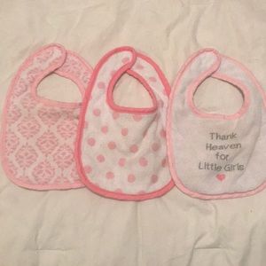Luvable Friends set of 3 Pink bibs